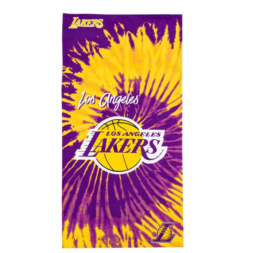 Los Angeles Lakers Psychedelic Beach Towel